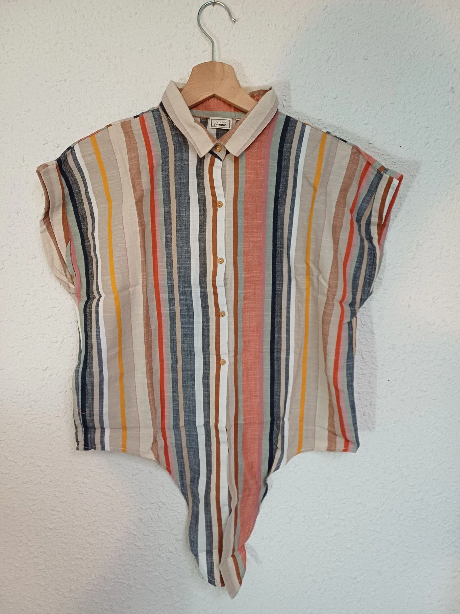Blouse avec nœud devant coloré - Pimkie 38
